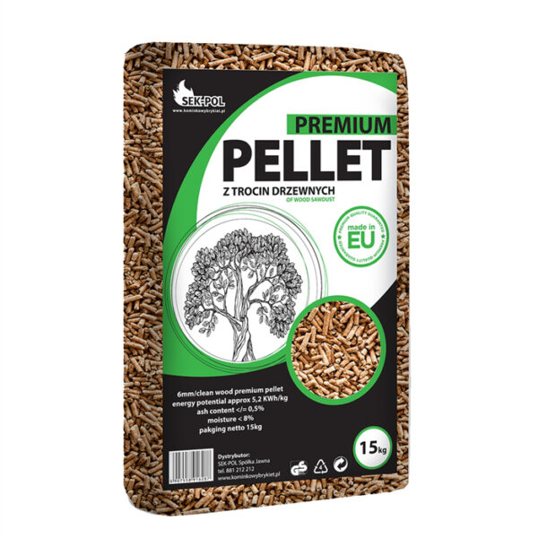 Pellet Premium Sek Pol 65 worków po 15 kg